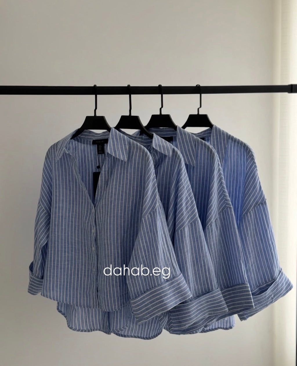 Stripped linen shirt